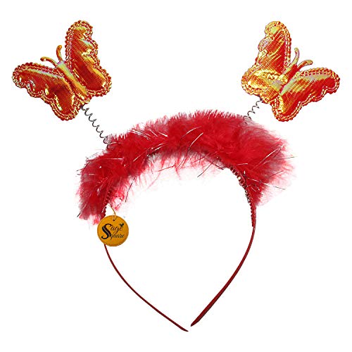 Sage Square Wear Fairy Butterfly Costume Wings for Baby Girl (Red) - Image 4