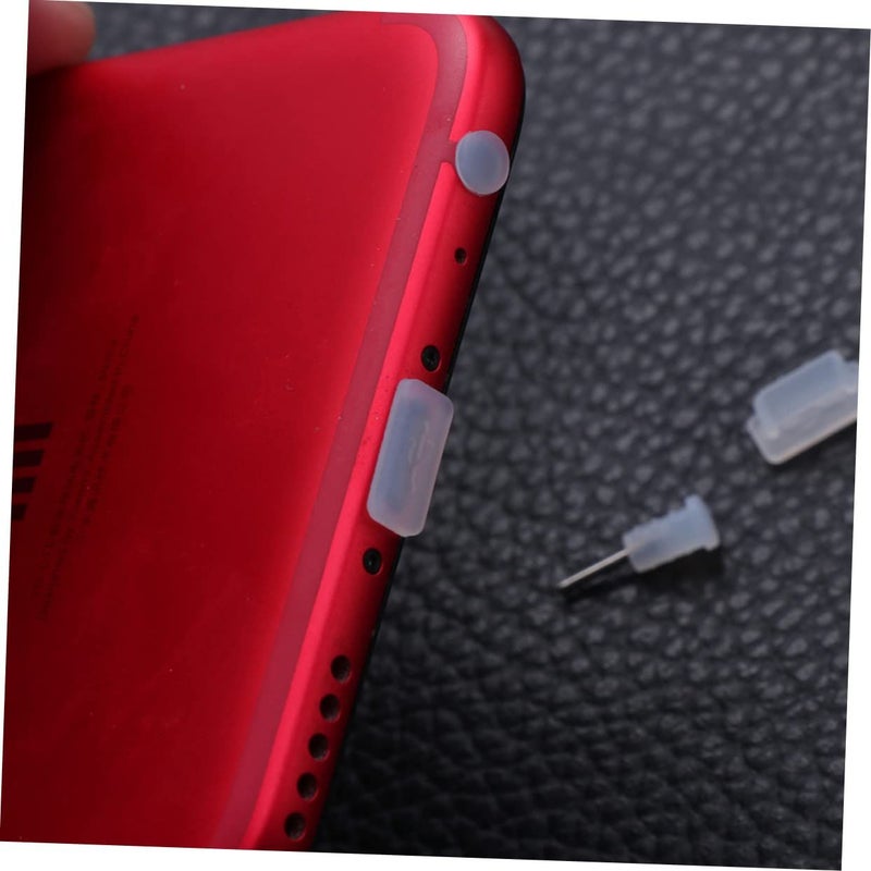 Transparent Type C Plug Earphone Stoppers 20 Pair Accessories Cleaning Kit - Image 4