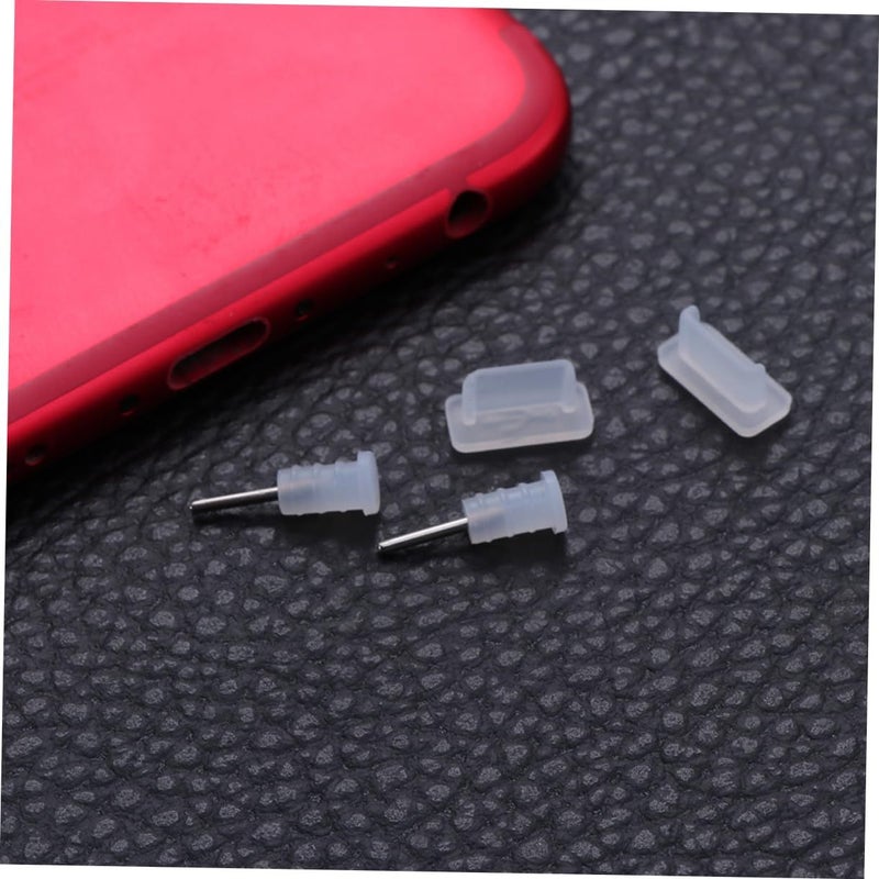 Transparent Type C Plug Earphone Stoppers 20 Pair Accessories Cleaning Kit - Image 5