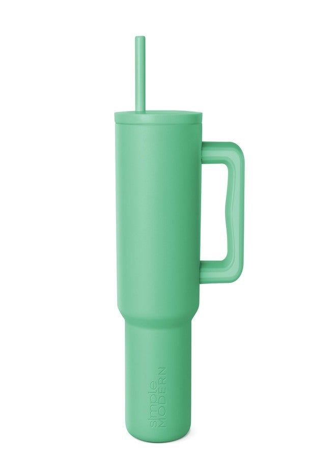 Simple Modern كوب بسيط حديث سعة 40 أونصة مع مقبض وغطاء قشة | زجاجة ماء معزولة من الفولاذ المقاوم للصدأ مقاومة للتسرب للاستخدام في السفر | هدايا للنساء والرجال له ولها | توقيع تريك | هولي - Image 1