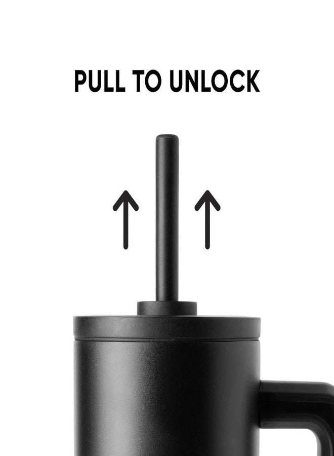 Simple Modern كوب بسيط حديث سعة 40 أونصة مع مقبض وغطاء قشة | زجاجة ماء معزولة من الفولاذ المقاوم للصدأ مقاومة للتسرب للاستخدام في السفر | هدايا للنساء والرجال له ولها | توقيع تريك | هولي - Image 4