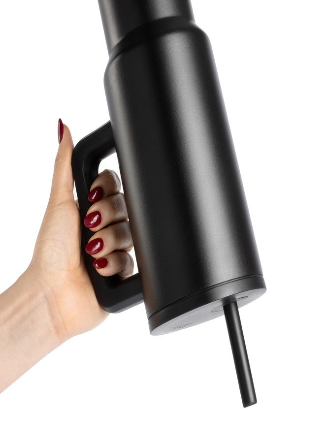 Simple Modern كوب بسيط حديث سعة 40 أونصة مع مقبض وغطاء قشة | زجاجة ماء معزولة من الفولاذ المقاوم للصدأ مقاومة للتسرب للاستخدام في السفر | هدايا للنساء والرجال له ولها | توقيع تريك | هولي - Image 3