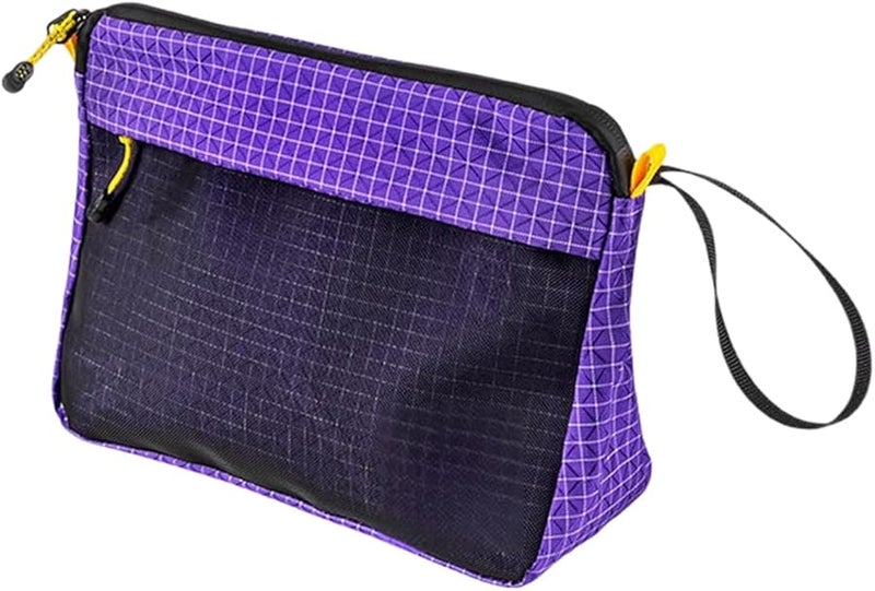Purple Large Capacity Travel Cosmetic Bag Wash Pouch For Women Men - Image 1