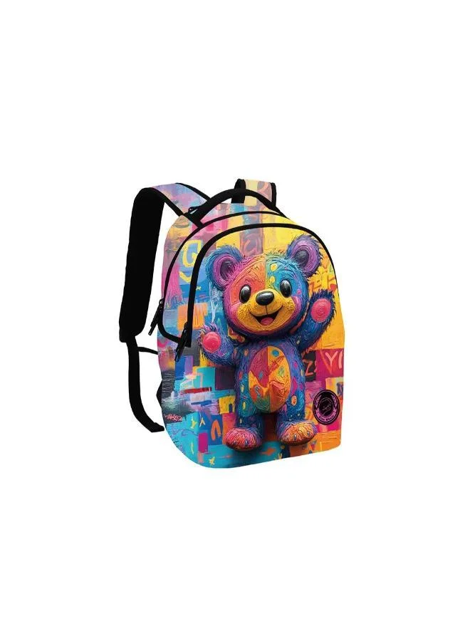 كي دبليو Pop Art Teddy Backpack