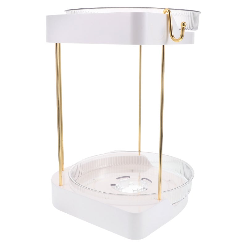 🚽 منظم طلاء أظافر دوار بسعة كبيرة لحوض الحمام والمكتب - Image 5