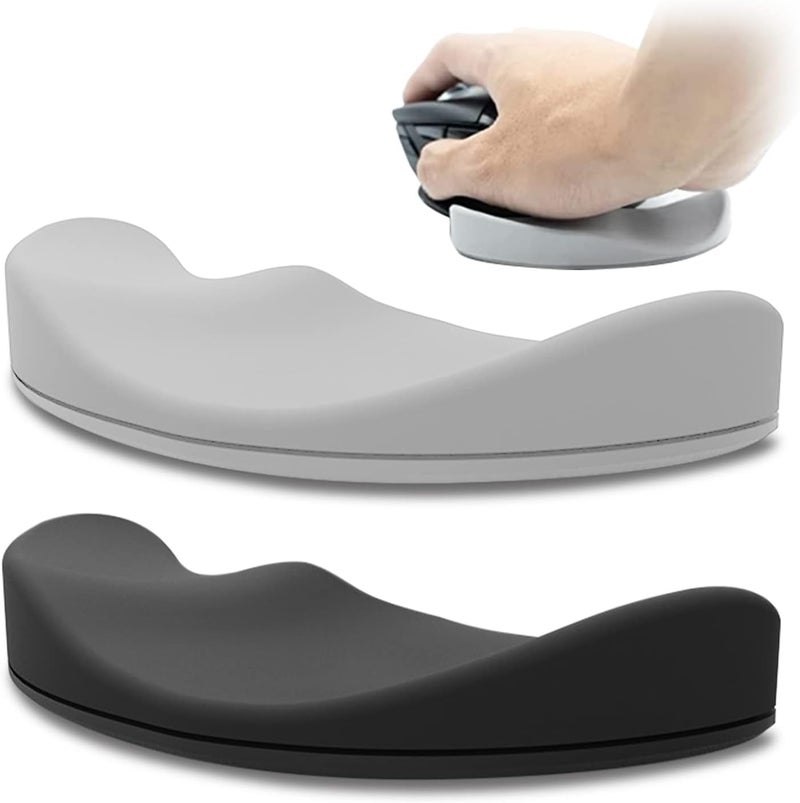 2 Pack Ergonomic Gliding Palm Rest - Soft Cooling Material Wrist Pad for Office and Gaming - Image 1