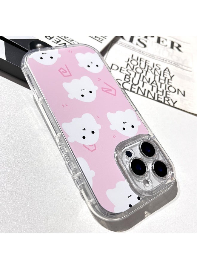 NIBEMINENT Ghost Ghost Protective TPU Case Cover For iPhone 14 Pro Pink - Image 1