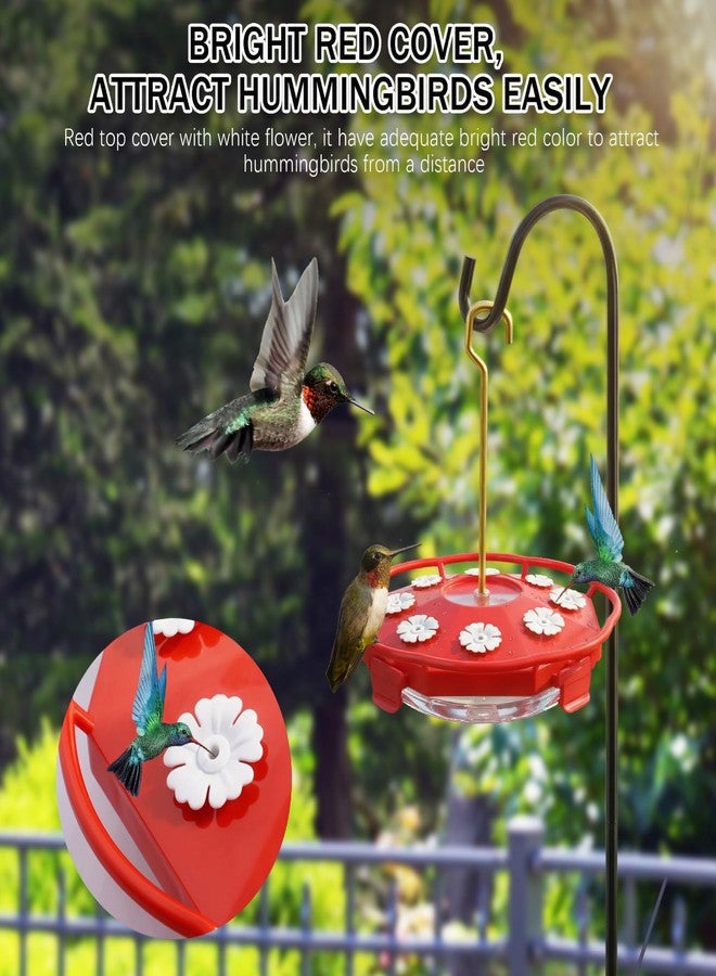 eWonLife Saucer Hummingbird Feeders for Outdoors with 8 Removable White Feeding Port - Image 5