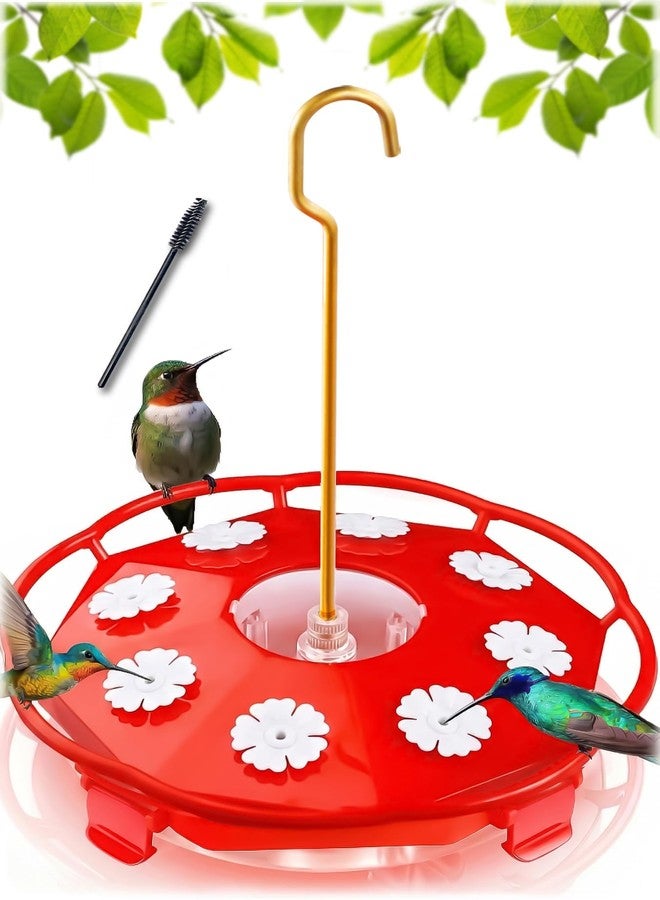eWonLife Saucer Hummingbird Feeders for Outdoors with 8 Removable White Feeding Port - Image 1