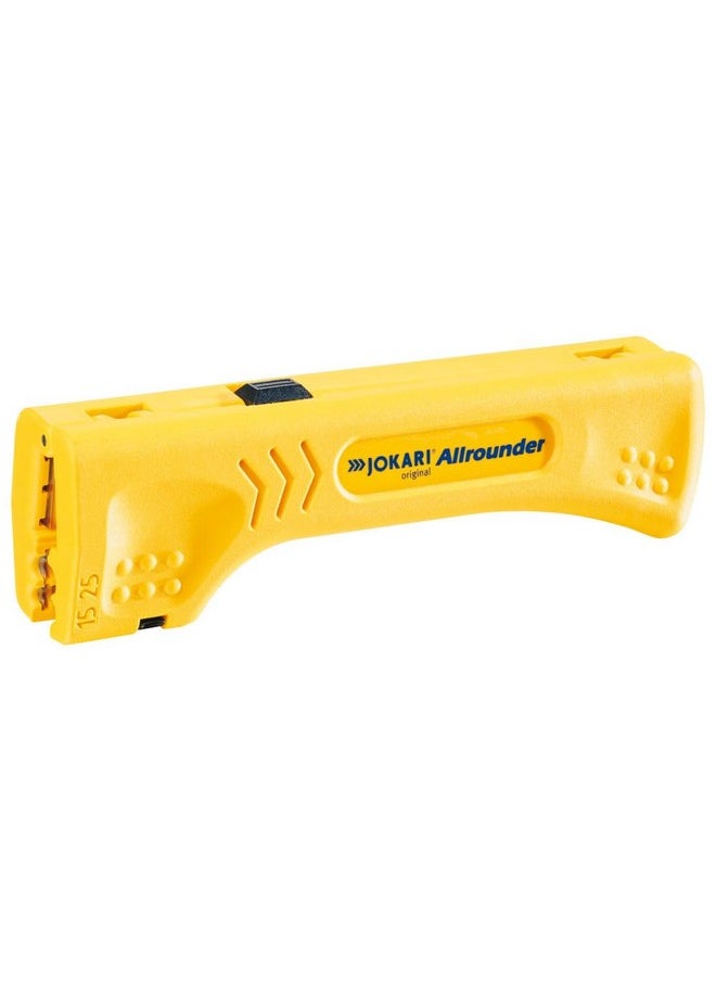 Jokari JOKARI 30900 Allrounder Cable Stripper for Multiple Round and Flat Cables, Yellow  - Image 1
