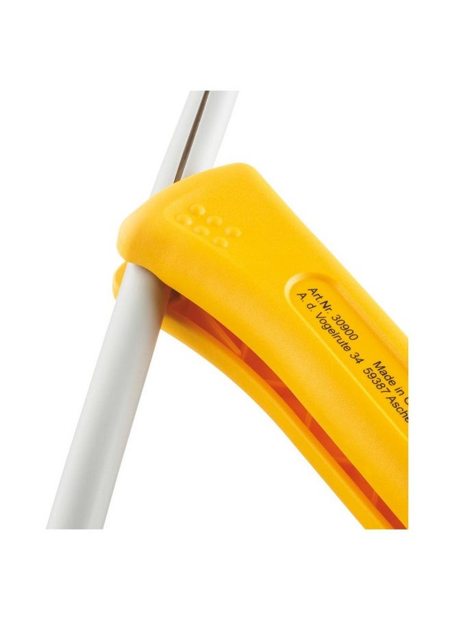 Jokari JOKARI 30900 Allrounder Cable Stripper for Multiple Round and Flat Cables, Yellow  - Image 4