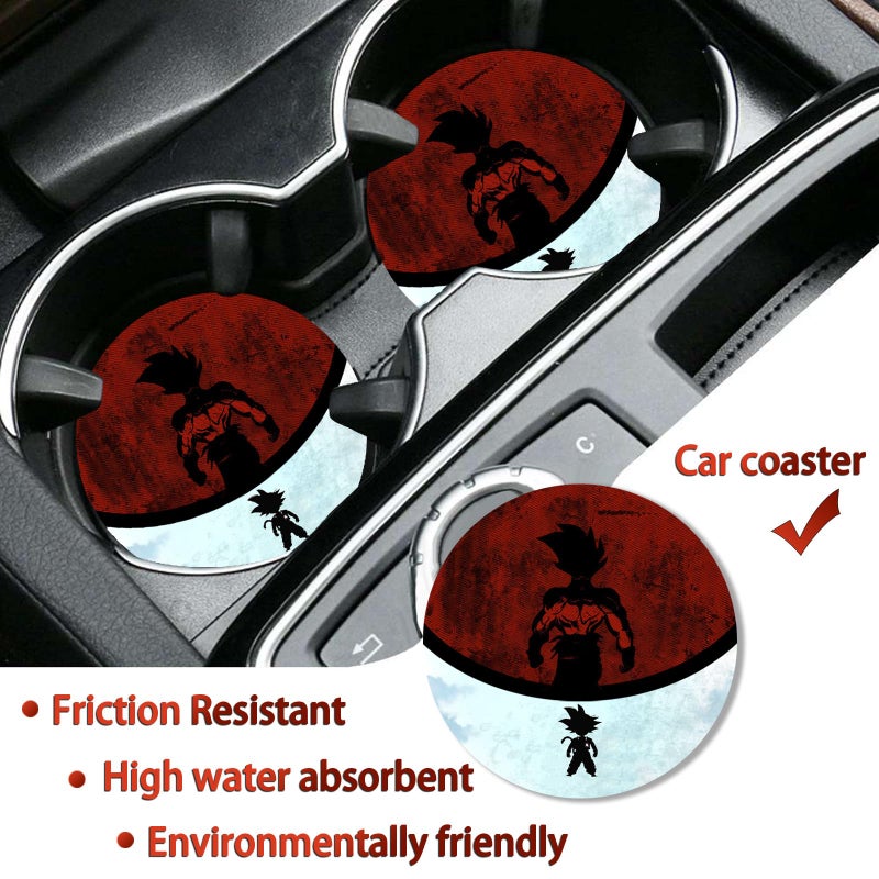 DGDRHZ Anime Dragon License Plate Framesï¼ŒAnime Ball Car Accessories for Women & Menï¼ŒCute License Plate Holderï¼ŒAluminum License Plate Frame Fits Standard US Vehicles Size 12.2 x 6 Inch (Black-2pcs) - Image 3