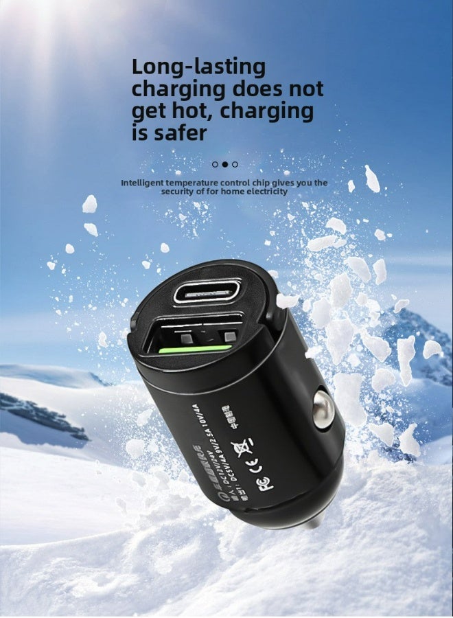USB C car charger fast charging, embedded 100W USB car charger, fast cigarette lighter USB charger, compatible with iPhone 14 pro max/13/12, Samsung S22/S20, iPad, MacBook and other models - Image 3
