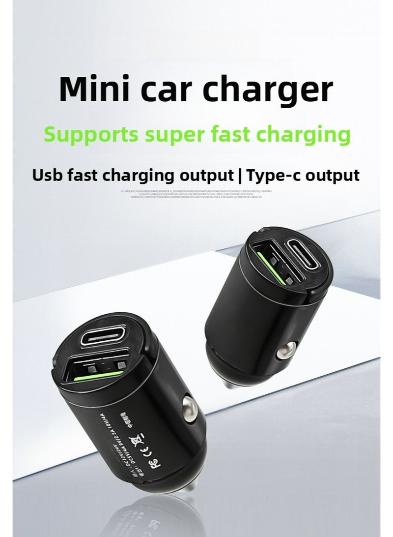 USB C car charger fast charging, embedded 100W USB car charger, fast cigarette lighter USB charger, compatible with iPhone 14 pro max/13/12, Samsung S22/S20, iPad, MacBook and other models - Image 2