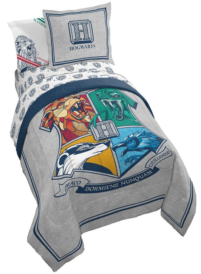 Jay Franco Harry Potter Stand Together 5 Piece Twin Size Bed Set - Includes Comforter & Sheet Set - Super Soft Kids Bedding Fade Resistant Microfiber (Official Harry Potter Product) - Image 1