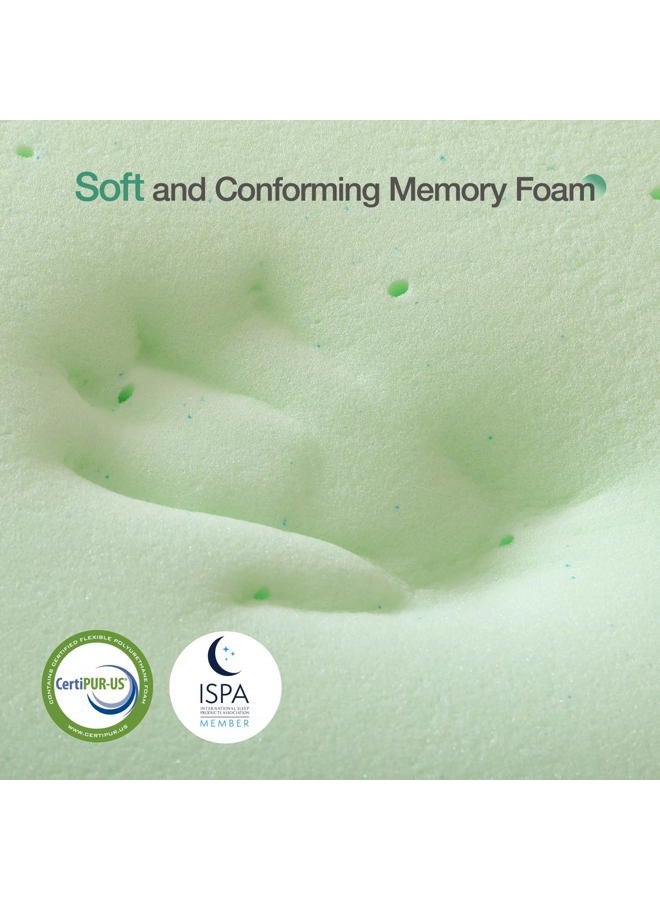 Novilla Queen Size Mattress Topper, 2 Inch Gel Memory Foam Queen Mattress Topper for Cool Sleep & Enhanced Comfort, CertiPUR-US Certified Foam, Green - Image 5