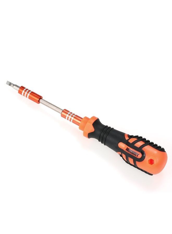 JAKEMY 33-In-1 Precision Magnetic Screw-Driver With Bits Orange/Black - Image 3