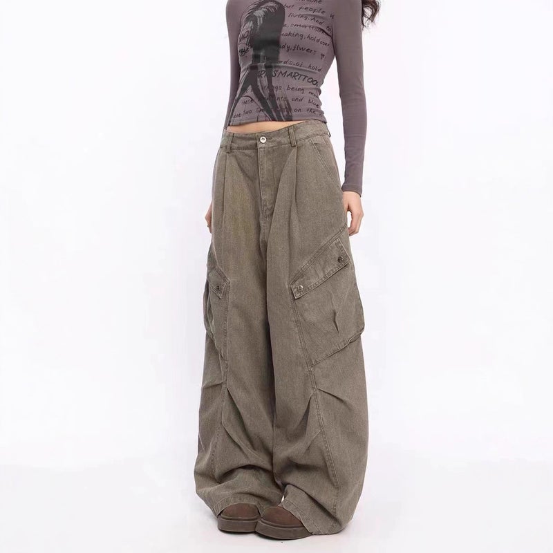 Unisex Classic Denim Jeans Loose Fit Daily Outdoor Wear - Image 2