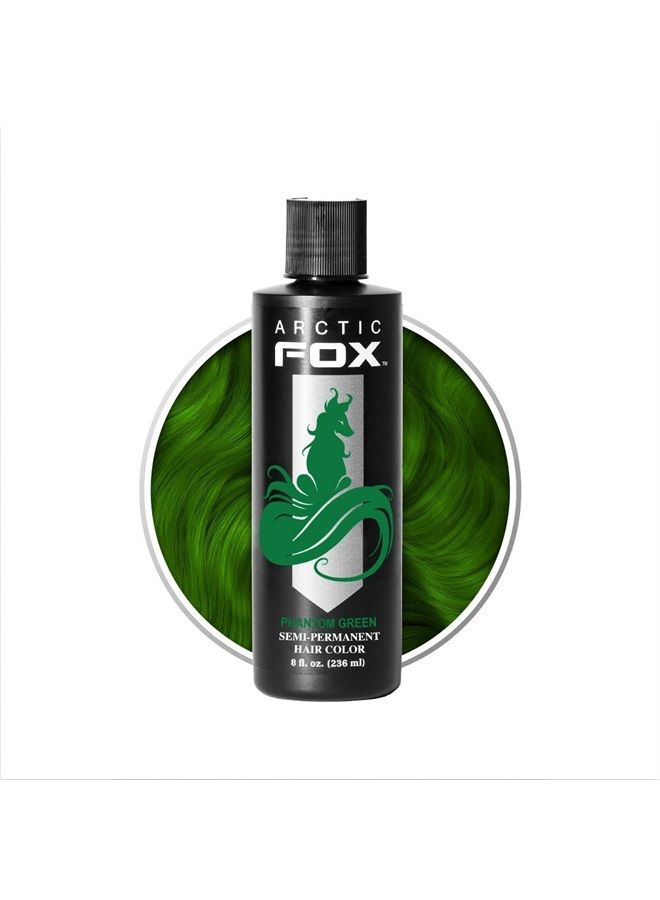 ARCTIC FOX Vegan and Cruelty-Free Semi-Permanent Hair Color Dye (8 Fl Oz, PHANTOM GREEN) - Image 1