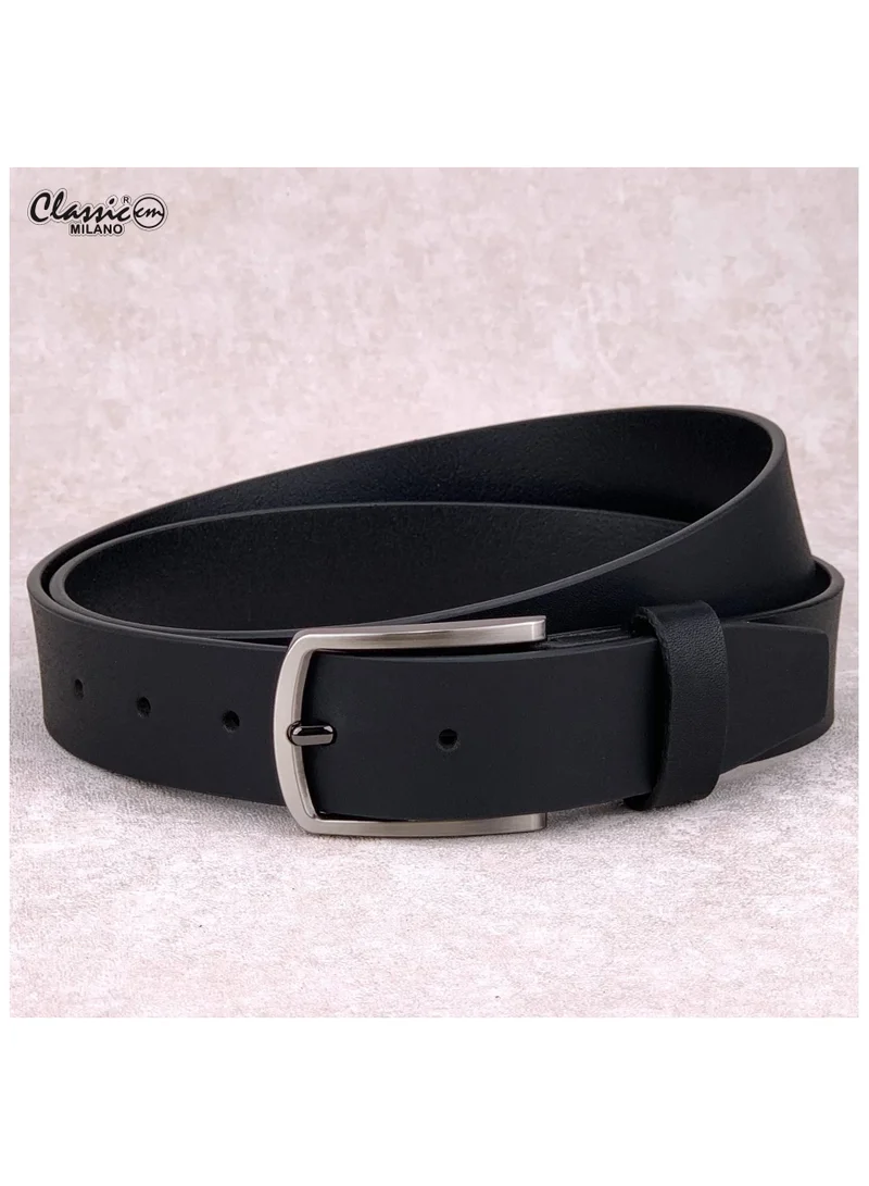 Classic Milano Genuine Leather Belt for Men – Black and Brown Formal Belt – Men Belts for Office & Business Wear – Mens Belt Leather with Gift Box