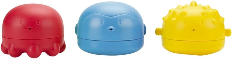 Ubbi Squeeze and Switch Silicone Mold Free Bath Toys for Toddlers and Baby - Image 1