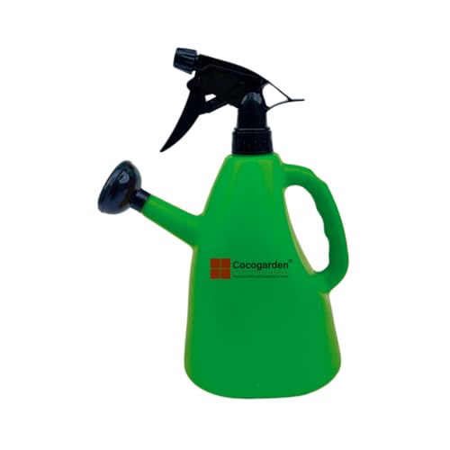 Cocogarden 2 in 1 Watering can (1.5 Litre, Green) - Dual Use Sprayer & Sprinkler Watering can for Indoor and Outdoor Plants - Image 1