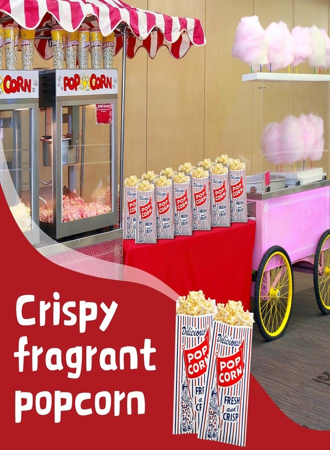 Marspark 300 Pcs Papers Popcorn Bags Peanut and Pickle Bags 3 Size for Food Blue Red White Green Wrapping Packaging for Baseball Summer Carnival Circus Theme Birthday Party Supplies - Image 4