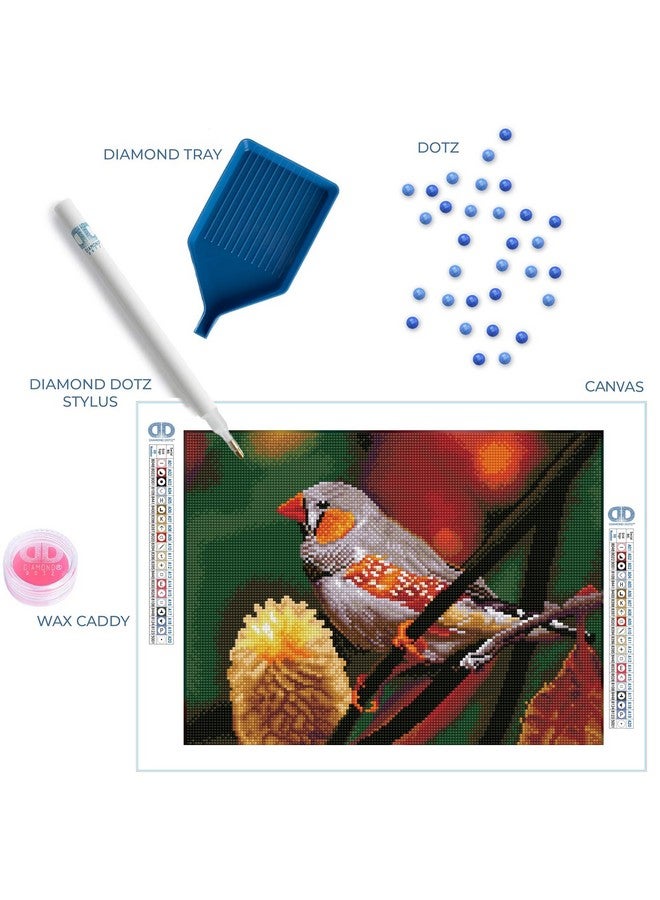 DIAMOND DOTZ Gouldian Finch Diamond Painting Kits for Adults - Diamond Art Kits a Relaxing Creative Craft Kit with Dotz Gems 12.2x16.1 - Image 5