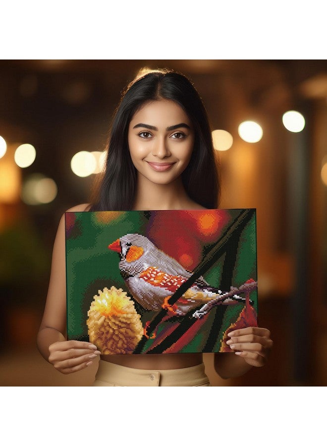 DIAMOND DOTZ Gouldian Finch Diamond Painting Kits for Adults - Diamond Art Kits a Relaxing Creative Craft Kit with Dotz Gems 12.2x16.1 - Image 3