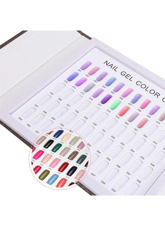 Noverlife 120 Nail Colors Display Book with 120 False Nail Tips, Nail Gel Polish Display Chart, Nail Art Samples Color Swatches Cardboard Nail Design Showcase for Manicure Salon Studio  - Image 3