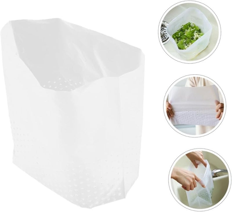 Sosoport 90 قطعة أكياس فلتر حوض المطبخ مصفاة شبكية قائمة بذاتها للتخلص من القمامة - Image 3