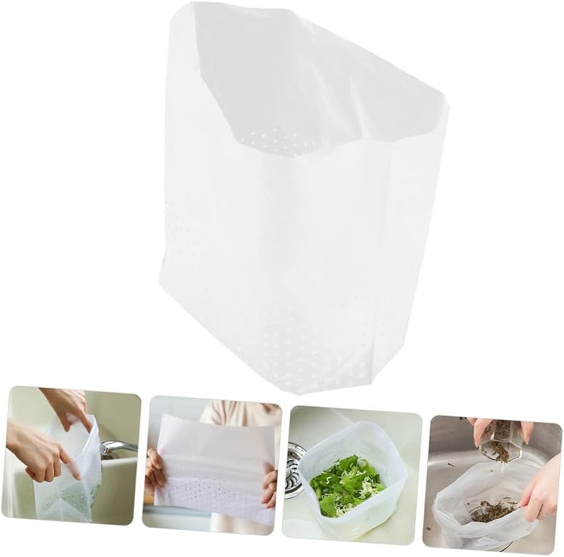 Sosoport 90 قطعة أكياس فلتر حوض المطبخ مصفاة شبكية قائمة بذاتها للتخلص من القمامة - Image 4