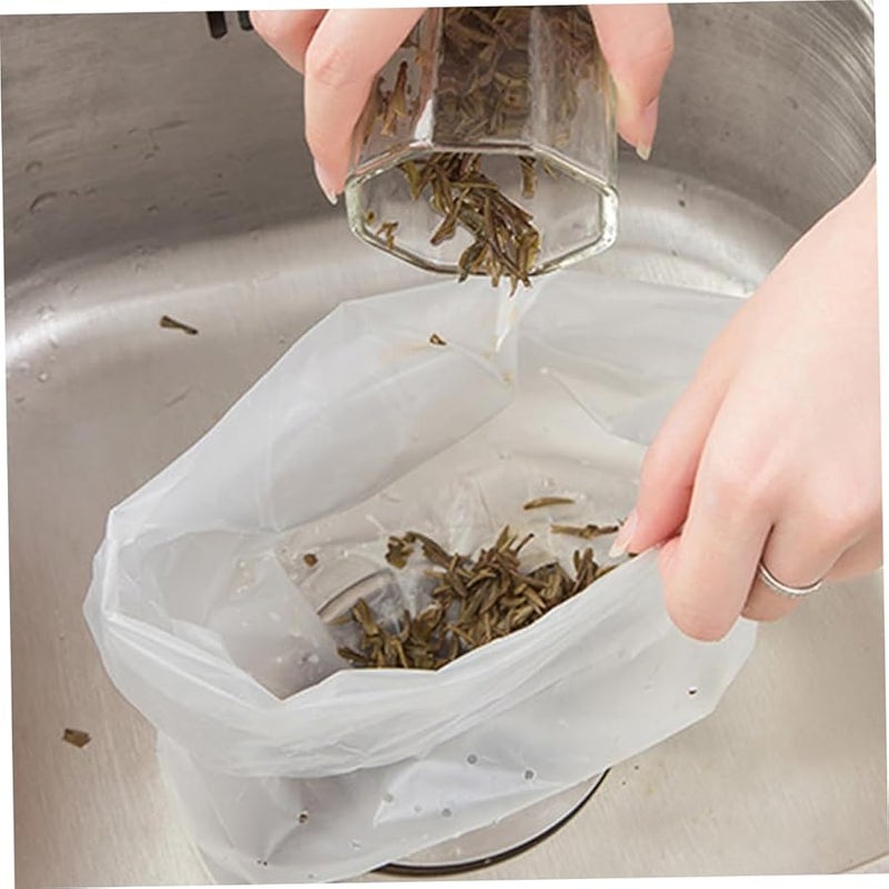 Sosoport 90 قطعة أكياس فلتر حوض المطبخ مصفاة شبكية قائمة بذاتها للتخلص من القمامة - Image 5