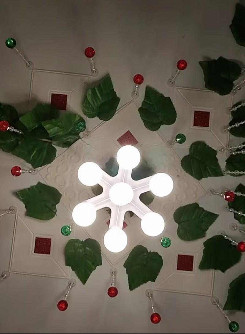 E27 مصباح 7 في 1 مقعد مصباح ، محول منفصل مصباح ، محول قاعدة متعددة ، مقعد مصباح LED القياسي. - Image 3