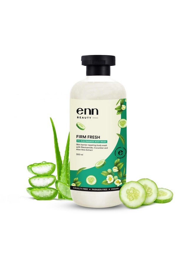 ENN Beauty Firm Fresh Body Wash With 5% Niacinamide & Aloe Vera Extract Helps Controlling Body Acne Hydrates & Deep Cleanse For All Skin Type Parabean & Sls Free 300Ml - Image 1