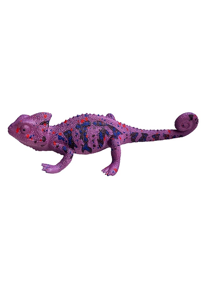 Galaxy Toys - Galaxy Purple Chameleon Toy - Realistic Reptile Figurine with Red, Blue And White Dots | Detailed Plastic Model for Kids And Collectors - Image 1