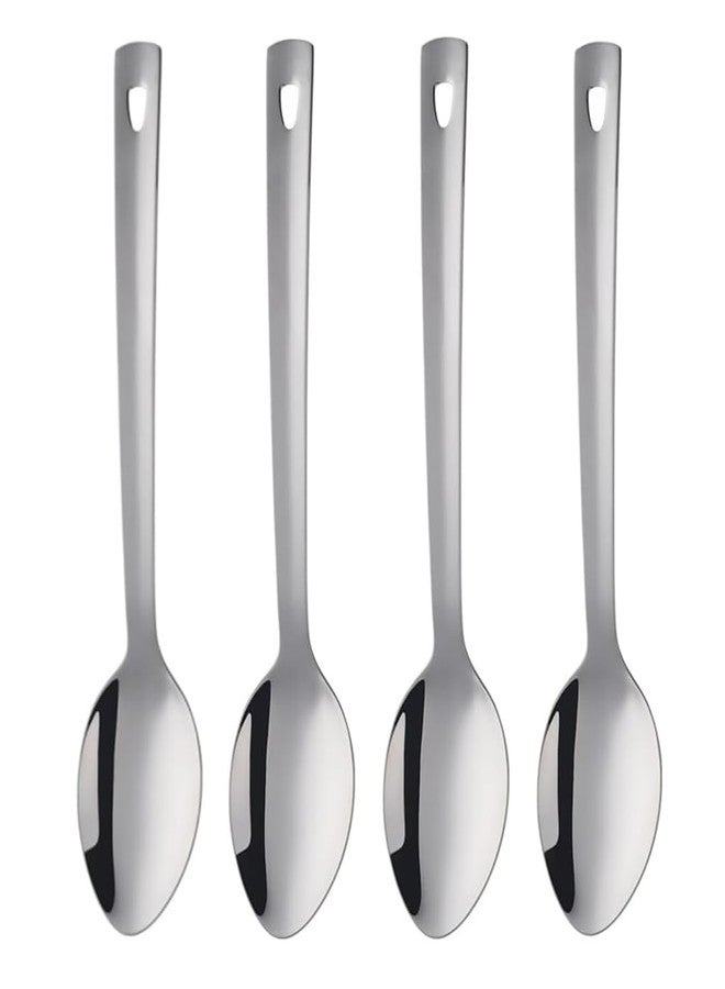 DOCBLACK 13 Inch Serving Spoons Set, Heavy Duty Stainless Steel Buffet Spoons with Long Handle for Kitchen, Restaurant, Party, Dishwasher Safe (Silver, 4PCS 13 inches) - Image 1