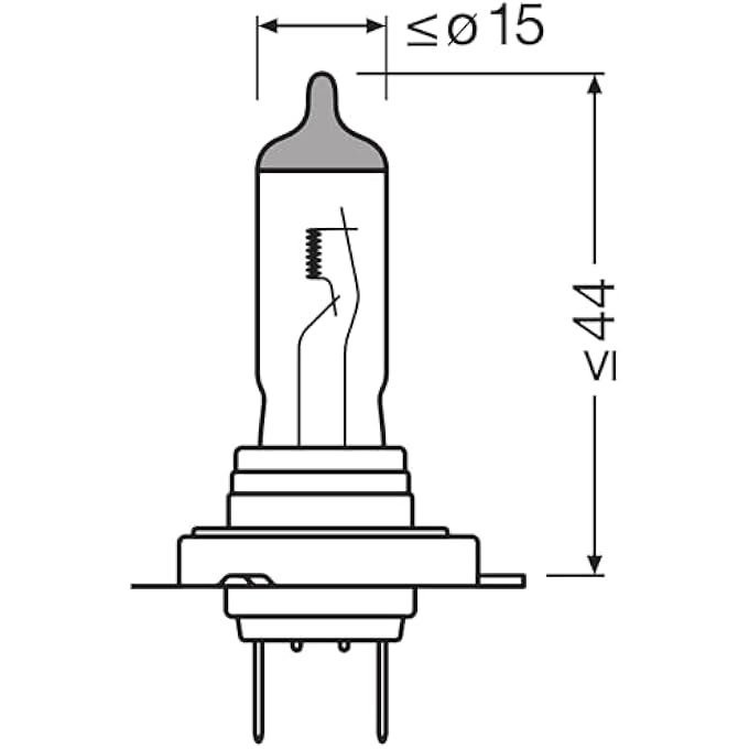أوسرام لمبة إضاءة H7 الأصلية مع صندوق قابل للطي، 24 فولت، 70 واط - Image 3
