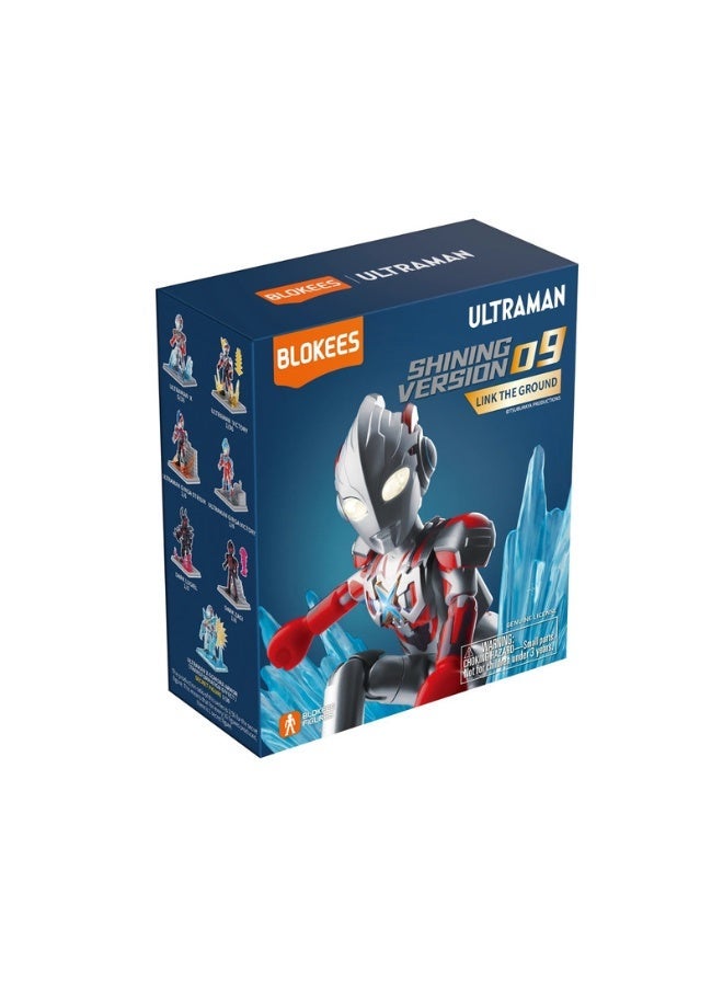 BLOKEES Ultraman Shining Version 09 Building Kit | Link the Ground Collectible Action Figure Blind Box Toy with Glowing Chest & Eyes | Licensed Model for Kids & Adults | STEM Construction Play - Image 5