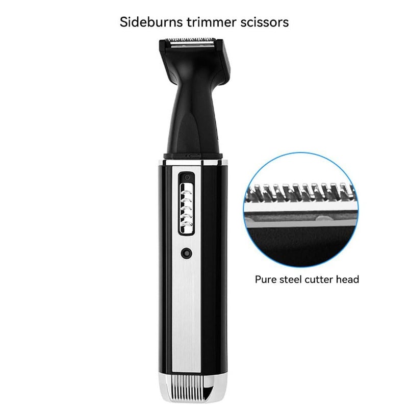 Daling Facial Hair Trimmer, All-in-1 Eyebrow Trimmer Electric Razor for Men, Rechargeable Facial Hair Shaver Detail Trimmer with Rinseable Blade for Face Beard Neck - Image 5