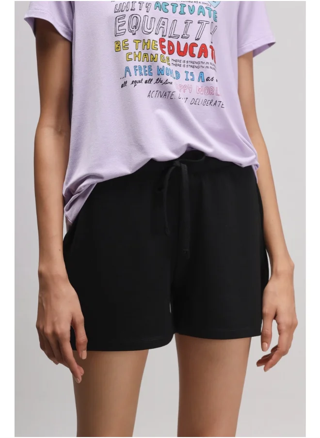NeceSera Stretchy Black Supima Shorts