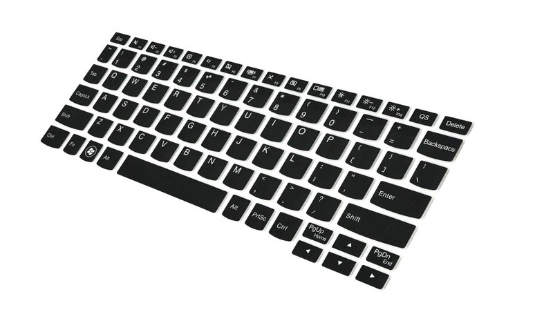 Saco Chiclet Keyboard Skin for Lenovo Flex 10 (Black/Clear) - Image 3