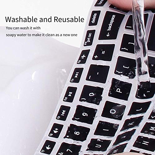 Saco Chiclet Keyboard Skin for Lenovo Flex 10 (Black/Clear) - Image 4