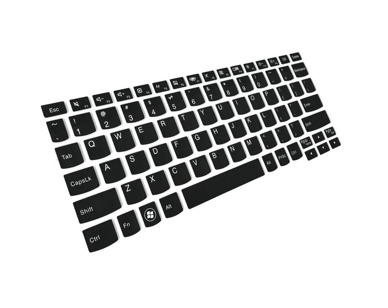 Saco Chiclet Keyboard Skin for Lenovo Flex 10 (Black/Clear) - Image 2