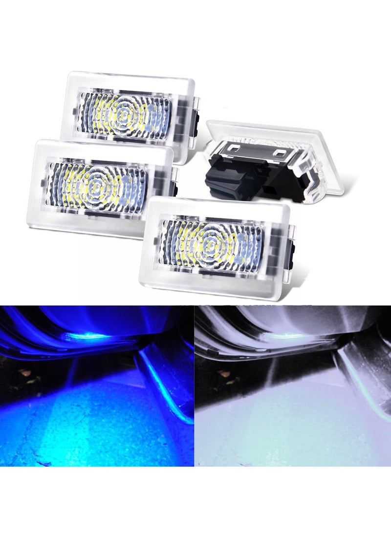 Upgrade Replacement Light Kit for Tesla Model 3 X S Y Interior Ambient Accessories Fit Footwell Lighting Trunk Frunk LED Door Puddle Lamp Glovebox Lights Brighten Up Easy DIY Install (White and Blue) - Image 1