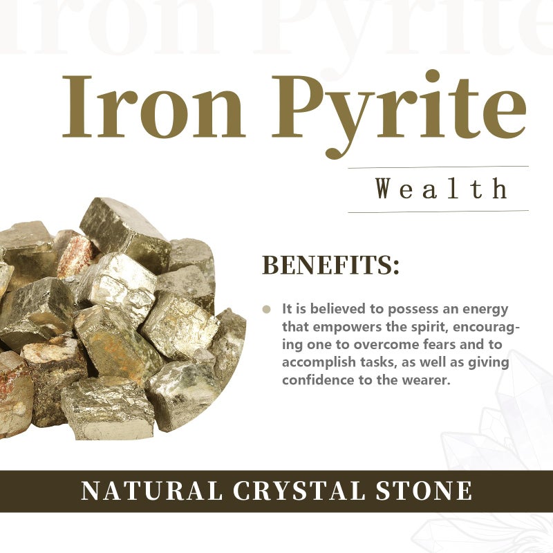 rockcloud 1 lb Natural Crystals Raw Rough Stones for Cabbing,Tumbling,Cutting,Lapidary,Polishing,Reiki Crytsal Healing,Iron Pyrite - Image 2