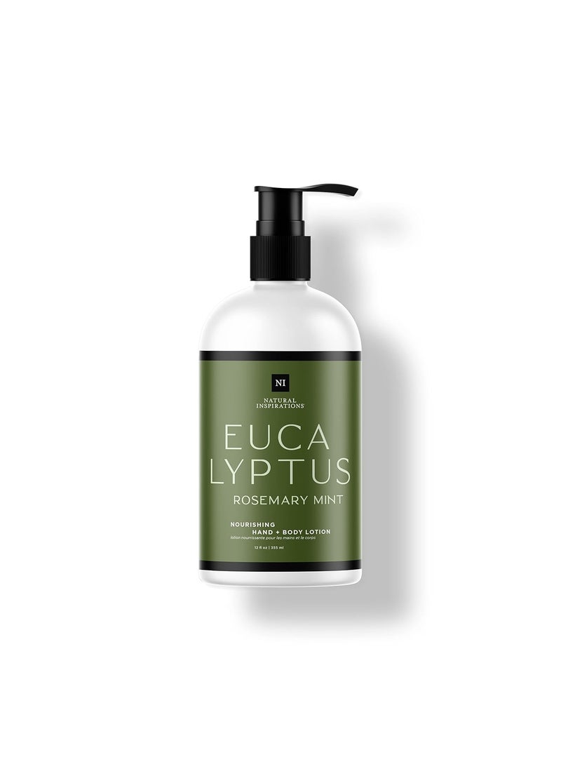 natural inspirations - Natural Inspirations Eucalyptus Rosemary Mint Nourishing Hand  Body Lotion 12oz - Image 1