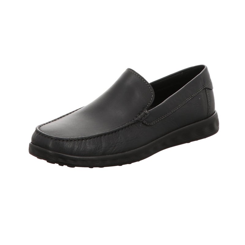 ECCO mens Lite Moc Classic Driving Style Loafer Black Smooth 10105 US