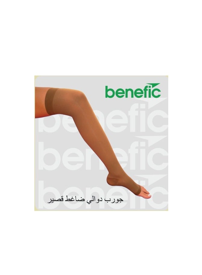 over-the-knee elastic open-toe varicose vein stockings(30-40)mmhg