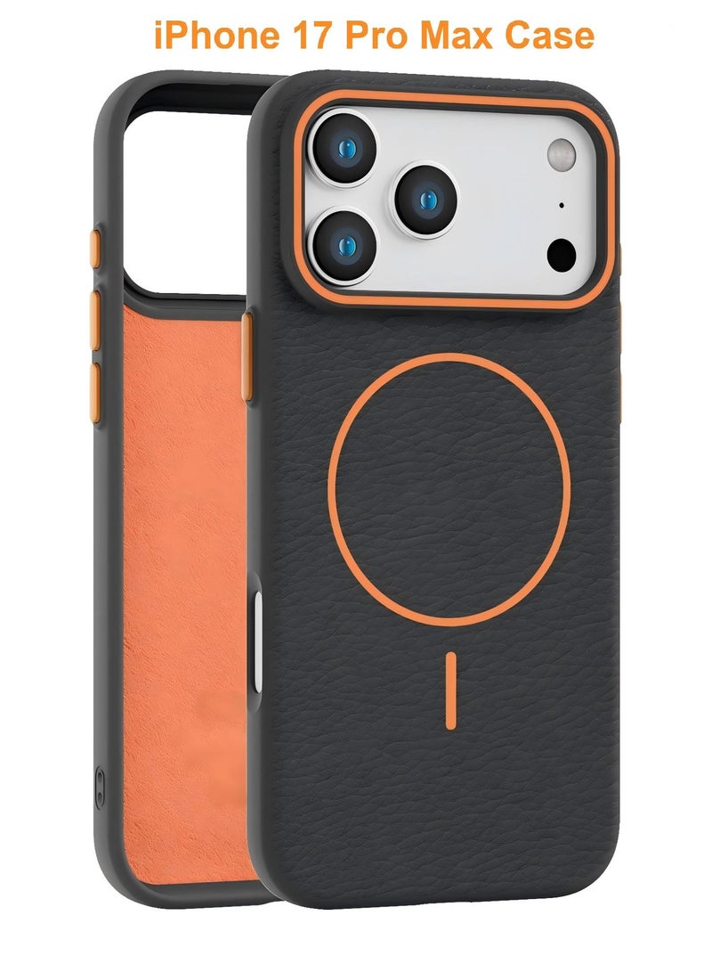 iPhone 17 Pro Max Case | Litchi leather texture, full-body protection, ultra-thin and shockproof | Scratch-resistant, fingerprint-resistant | Soft microfiber lining - Image 1